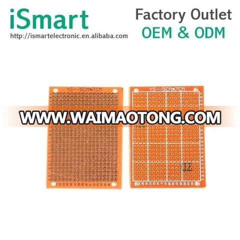 5x7cm DIY Prototype Paper PCB Universal board Experiment Matrix Circuit Board Solderless Breadboard Bakelite board Plate